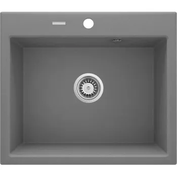 Virtuves izlietne Deante ANDANTE Granīta 600x520X210mm, GREY METALLIC, Pelēka