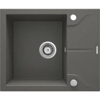 Virtuves izlietne Deante ANDANTE Granīta 590x490x194mm, ANTHRACITE METALLIC Antarcīts