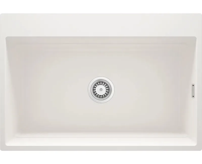 Virtuves izlietne Deante MAGNETIC Granīta 760x520x220mm, ALABASTER Balta