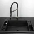 Virtuves izlietne Deante MAGNETIC Granīta 760x520x220mm, NERO Melna