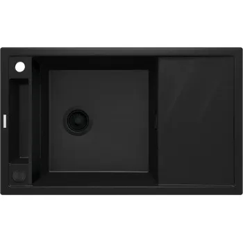 Virtuves izlietne Deante MAGNETIC Granīta 820X500X219mm NERO GRANITE Melna