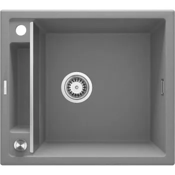 Virtuves izlietne Deante MAGNETIC Granīta 560x500x205mm METALIC GREY GRANITE Pelēka