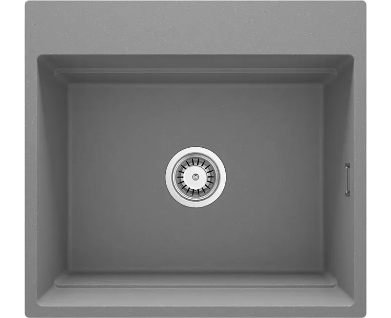 Virtuves izlietne Deante MAGNETIC Granīta 560x520x220mm GREY METALLIC, Pelēka