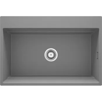 Virtuves izlietne Deante MAGNETIC Granīta 760x520x220mm GREY METALLIC Pelēka