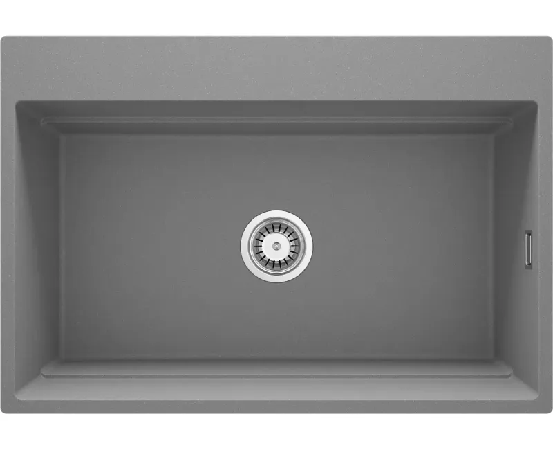 Virtuves izlietne Deante MAGNETIC Granīta 760x520x220mm GREY METALLIC Pelēka