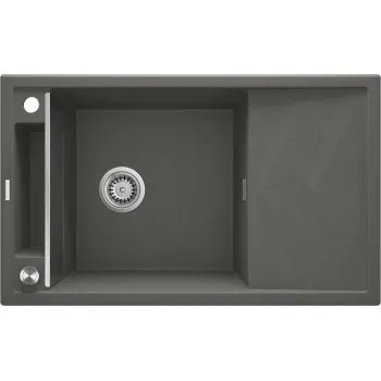 Virtuves izlietne Deante MAGNETIC Granīta 820x500x205mm, ANTHRACITE GRANITE Antracīts