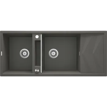 Virtuves izlietne Deante MAGNETIC Granīta 1160x500x210mm, ANTHRACITE GRANITE Antracīts