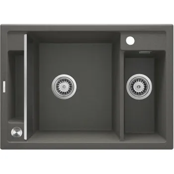 Virtuves izlietne Deante MAGNETIC Granīta 690x500x205mm, ANTHRACITE METALIC GRANITE