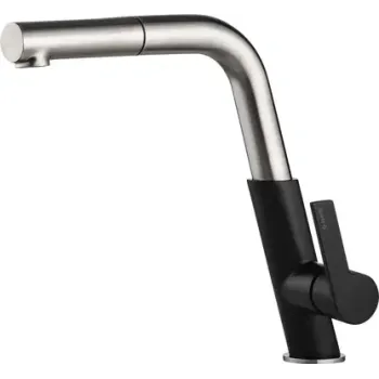 Virtuves  maisītājs Deante Silia ar izvelkamu galvu, Satīns BQS_B730