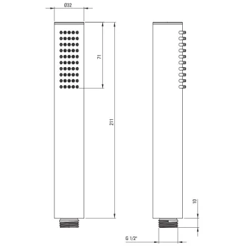 Dušas Klausule Deante Silja, Titāna Krāsa NQS_D51S