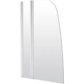 Vannas siena Deante Alpina 115x140cm Caurspīdīgi stikls, Hromēti profili