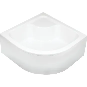 Dušas paliktnis Deante DEEP Akrila, Dziļais H=28cm, Pusapaļs 90x90cm (R550) Balts KTD_041B