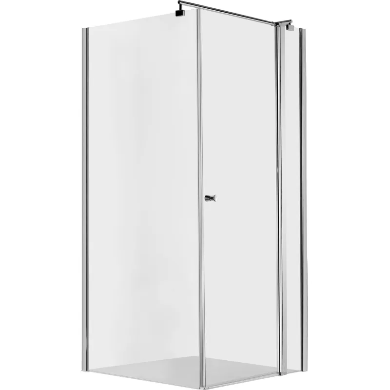 Dušas kabīne Deante CUBIC 80x80cm caurspīdīgs stikls, Hromēti profili