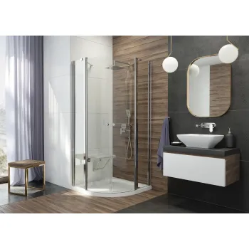 Dušas paliktnis Deante CUBIC Akrila, Pusapaļs 80x80cm Balts KTK_052B