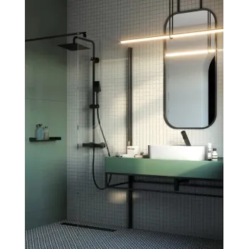 Vannas istabas izlietnes maisītājs Deante SENSE SENSOR NERO bez temperatūras regulācijas 230/6V strāvas avots, Melns BQR_N28V