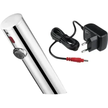 Vannas istabas izlietnes maisītājs Deante SENSE SENSOR bez temperatūras regulācijas 4xAA strāvas avots Pulēts tērauds BQR_P28V