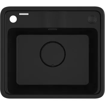 Virtuves izlietne Deante MOMI Granīta 440X500X229 NERO Melna