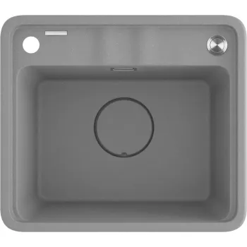 Virtuves izlietne Deante MOMI Granīta 440X500X229mm GREY METALLIC  Pelēka