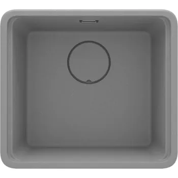 Virtuves izlietne Deante MOMI Granīta 450X500X229mm GREY METALLIC, Pelēka