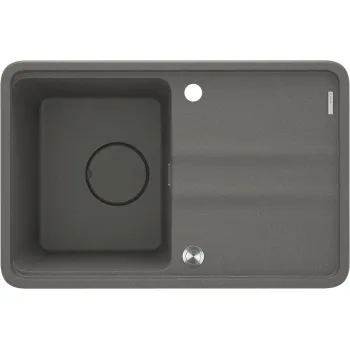 Virtuves izlietne Deante MOMI Granīta 670X440X229mm, ANTHRACITE METALLIC Antarcīts