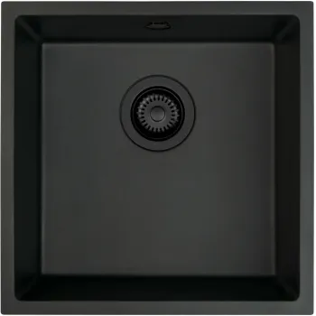 Virtuves izlietne Deante CORDA Granīta 440X440X194mm, NERO Melna