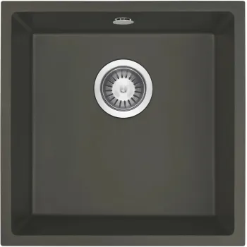 Virtuves izlietne Deante CORDA Granīta 440X440X194mm, ANTHRACITE METALLIC Antarcīts