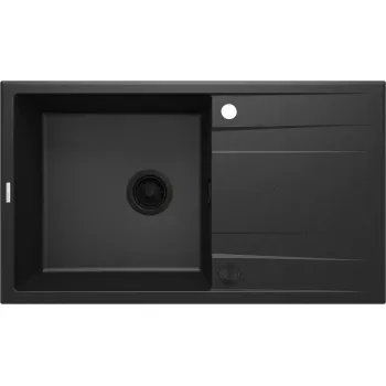 Virtuves izlietne Deante ERIDAN Granīta, GRAPHITE METALLIC Melna