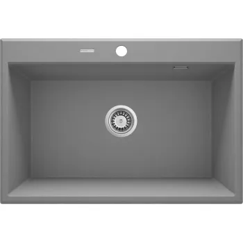 Virtuves izlietne Deante ERIDAN Granīta 700x520x210mm, GREY METALLIC Pelēka