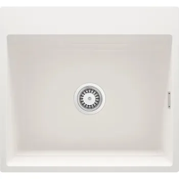 Virtuves izlietne Deante MAGNETIC Granīta 560x520x220mm, ALABASTER, Balta