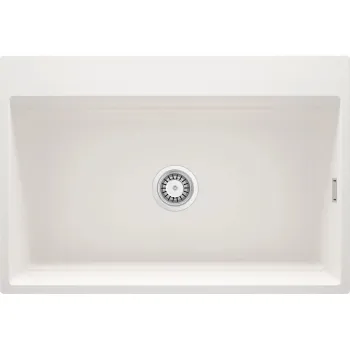 Virtuves izlietne Deante MAGNETIC Granīta 760x520x220mm, ALABASTER Balta