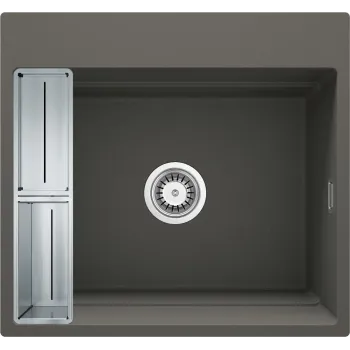 Virtuves izlietne Deante MAGNETIC Granīta 560x520x220mm, ANTHRACITE METALLIC Antarcīts