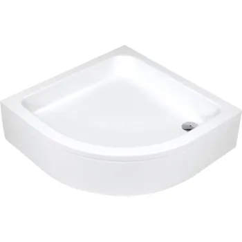 Akrila dušas paliktnis, pusapļa, 80 cm Deante Plus II, balts KTU_032B