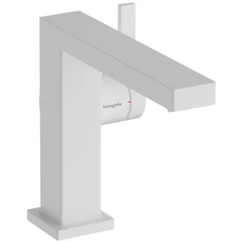 Hansgrohe Tecturis E 110 CoolStart Izlietnes jaucējkrāns ar push-open noteces aizvaru, balts matēts