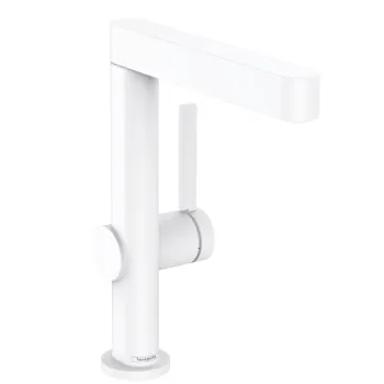 Vannas istabas izlietnes maisītājs Hansgrohe Finoris 230 2jet, ar push-open, ar izvelkamu galvu, Balts matēts 76060700