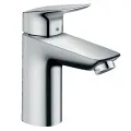 Hansgrohe Logis 100 Izlietnes jaucējkrāns ar push-open noteces aizvaru, hroms 71107000