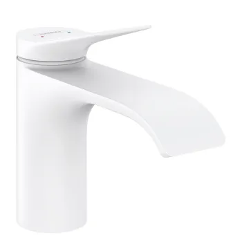 Vannas istabas izlietnes maisītājs Hansgrohe Vivenis 80, ar pop-up, matēts balts