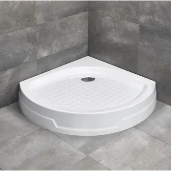 Radaway Dušas paliktnis pusapaļš Rodos B Compact 90x90 ,balts