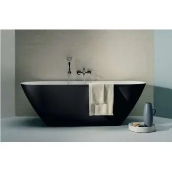 Brīvi stāvoša vanna Laufen Lua Akmens masas 1700x750x540 Melna