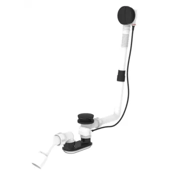 Vannas notece un pārplūdes vārsts standarta vannām Laufen  Melna matēta