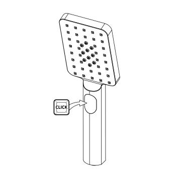 Dušas klausule Deante Alpinia, 3 funkciju, Deante Alpinia, zelts NGA_Z51S