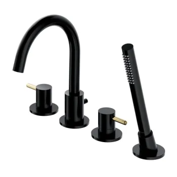 Vanna / dušas maisītājs Omnires Y iebūvējams  melns/zelts Y1232BLGL