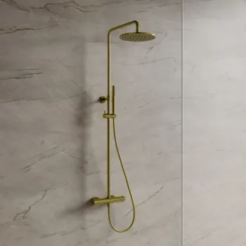 Dušas sistēma Omnires Y ar termostatu pulēts misiņš Y1244SUBSB