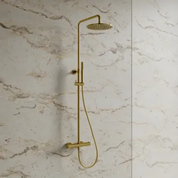 Dušas sistēma Omnires Y ar termostatu pulēts zelts Y1244SUGLB