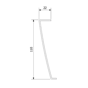 Panelis Dušas paliktnim Polysan Akrila labais Karia 1200x1000x110mm 26712L