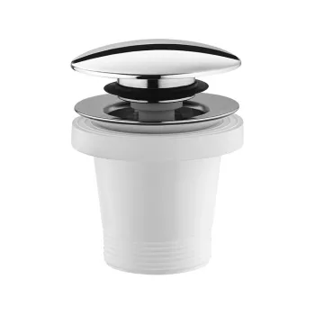 Vannas izplūde Polysan1 1/2 ClickClack Hroms 71704