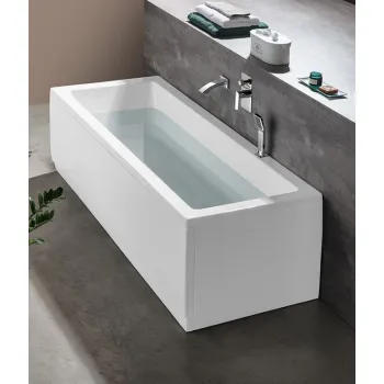 Vanna Polysan Akrila Taisnstūra NOEMI Ivory 1500x800x550mm 71727.40