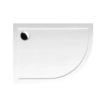 Dušas paliktnis Polysan RENA L Pusapaļš, Akmens masa kreisais 1000x800x30mm 75511