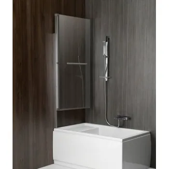 Vannas Siena Polysan Rioni Pneimatiskā 71 cm, pulēts alumīnijs/dzidrs stikls 72915