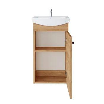 Vannas istabas skapītis Riva SA 44-1 (Bez Izlietnes) Gold Craft Oak