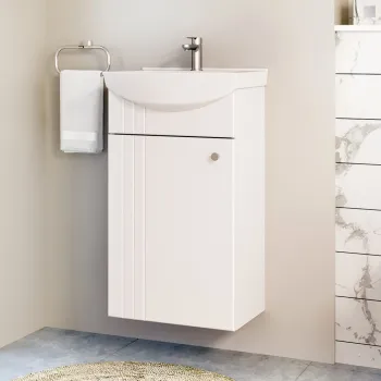 Vannas istabas skapītis Riva SA SA 44 (Bez Izlietnes) Balts